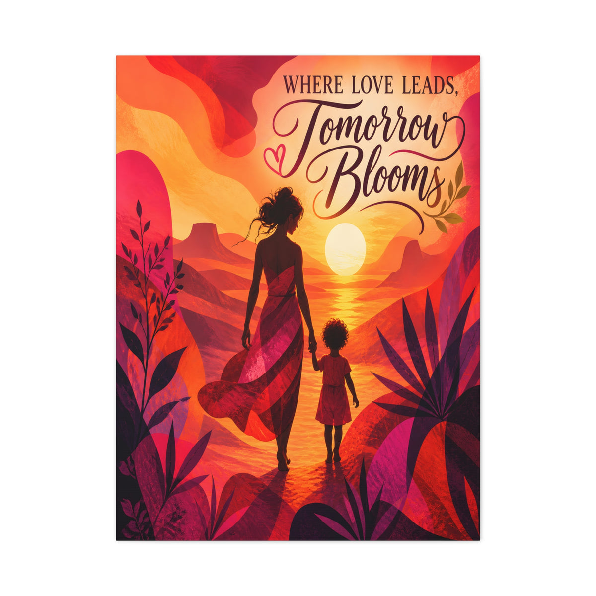 Where Love Leads, Tomorrow Blooms – Mother & Child Wall Art