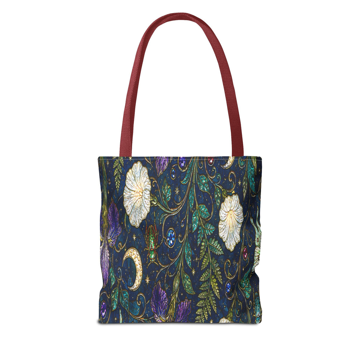 Moonlit Menagerie Garden | Celestial Botanical Tote Bag