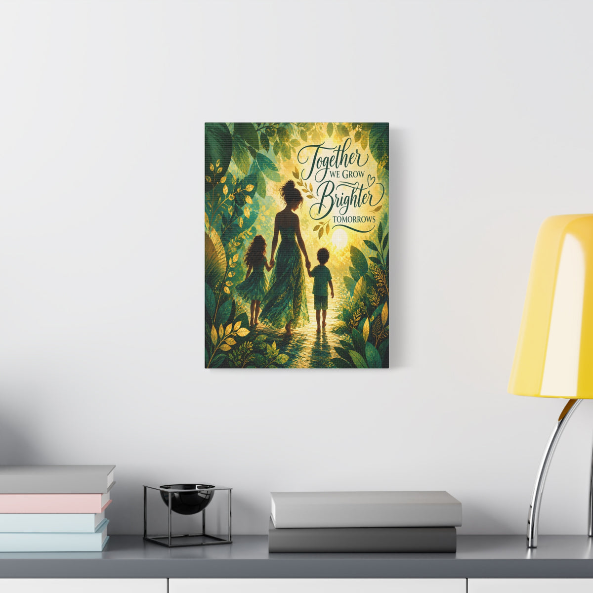 Together We Grow Brighter Tomorrows – Mother & Children Wall Art