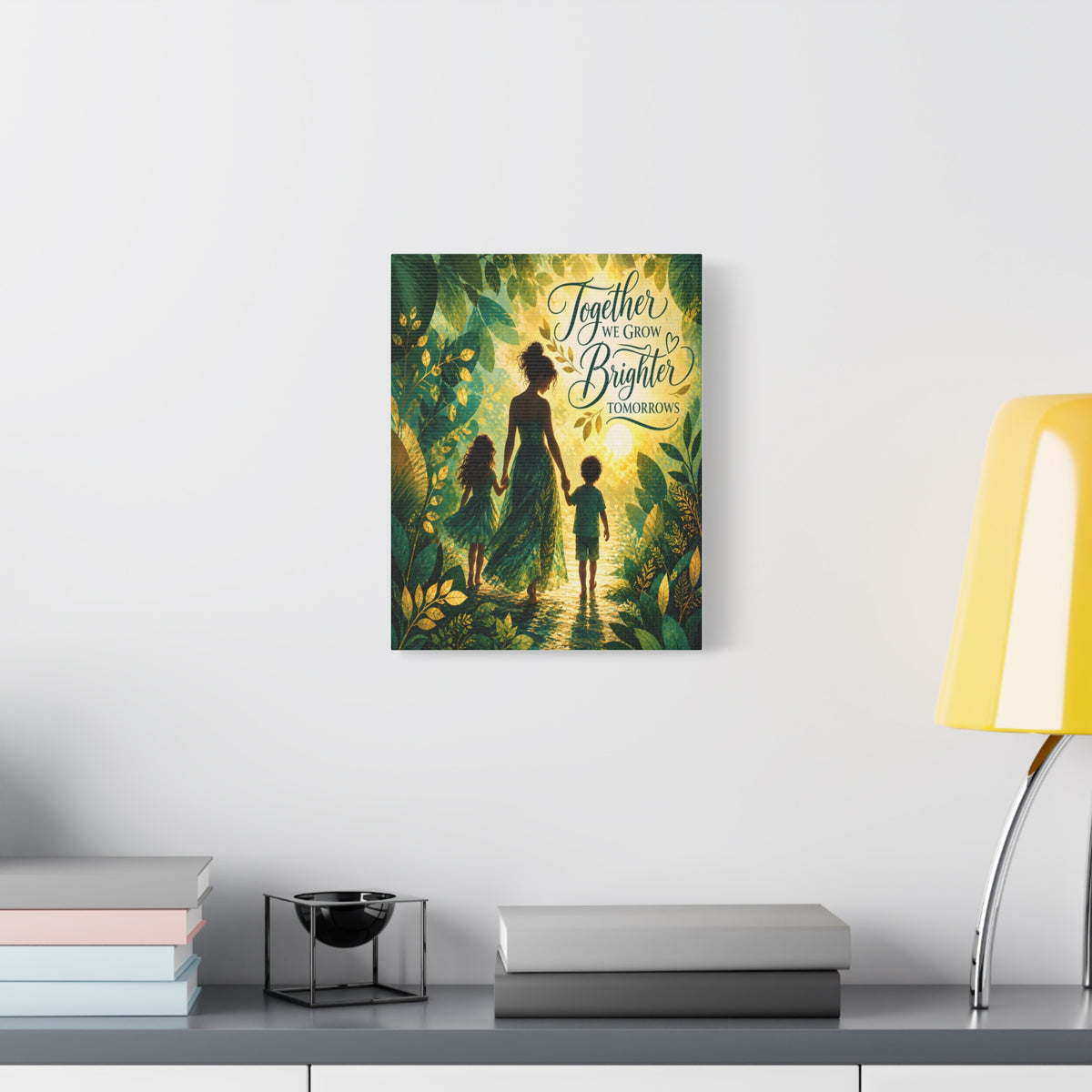Together We Grow Brighter Tomorrows – Mother & Children Wall Art