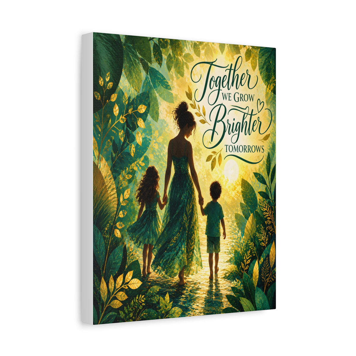 Together We Grow Brighter Tomorrows – Mother & Children Wall Art