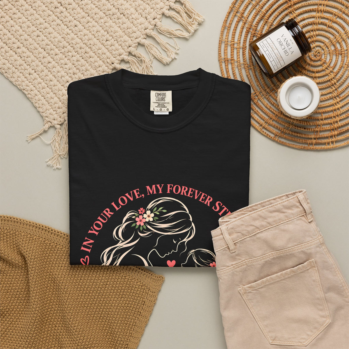 Mother and Child Floral Love Forever T-Shirt
