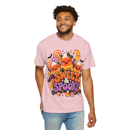 Sweet & Spooky Halloween T-Shirt | Cute Candy Corn Graphic Tee