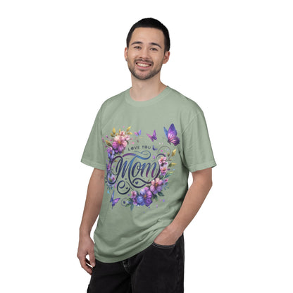 Love You Mom Floral Butterfly Gift Design