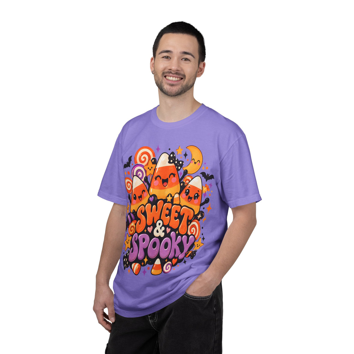 Sweet & Spooky Halloween T-Shirt | Cute Candy Corn Graphic Tee