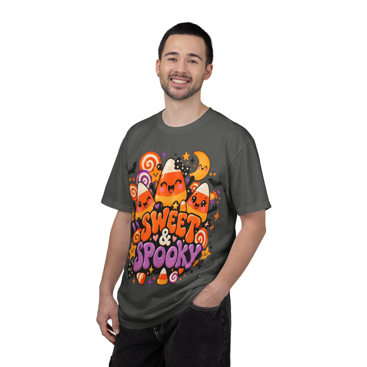 Sweet & Spooky Halloween T-Shirt | Cute Candy Corn Graphic Tee