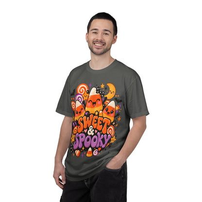 Sweet & Spooky Halloween T-Shirt | Cute Candy Corn Graphic Tee