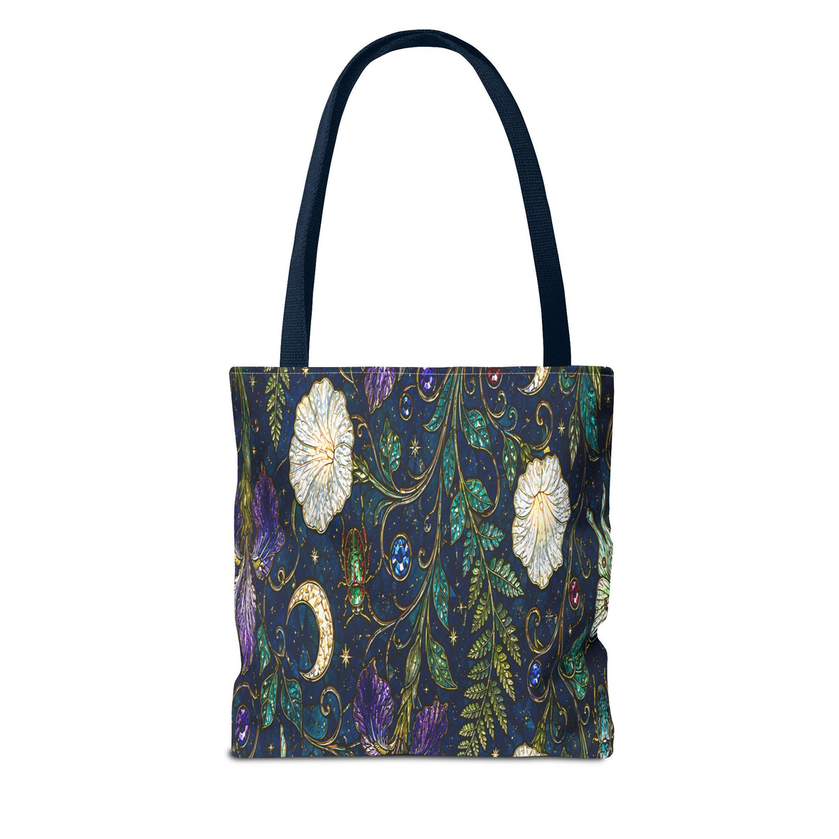 Moonlit Menagerie Garden | Celestial Botanical Tote Bag