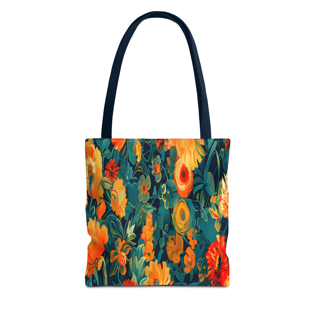 Floral Garden Tote Bag — Vibrant Botanical All-Over Print