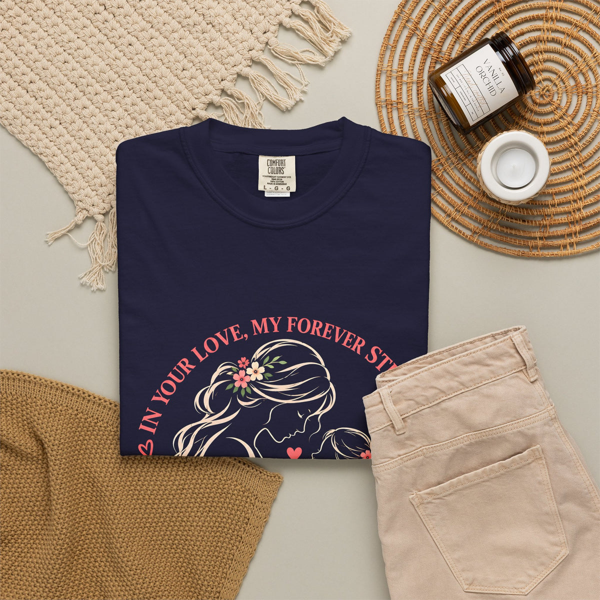 Mother and Child Floral Love Forever T-Shirt
