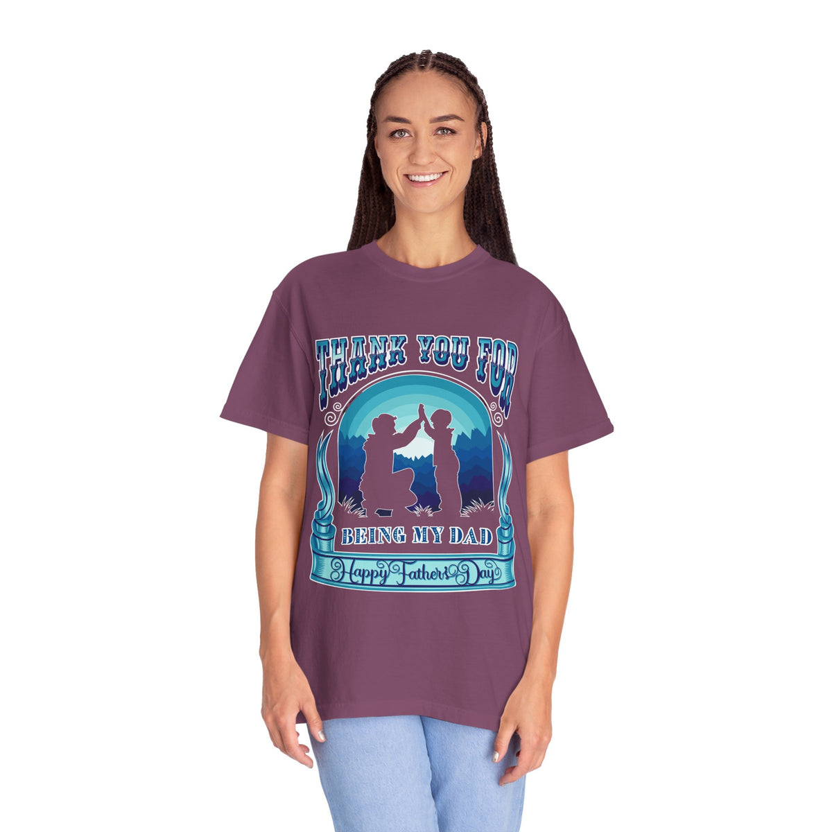 Thank You for Being My Dad T-Shirt | Father's Day High Five Graphic Tee