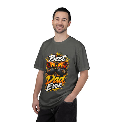 Best Dad Ever T-Shirt | Retro Sunglasses & Mustache Father's Day Tee