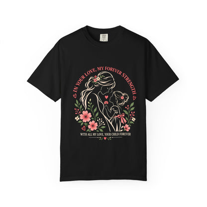 Mother and Child Floral Love Forever T-Shirt