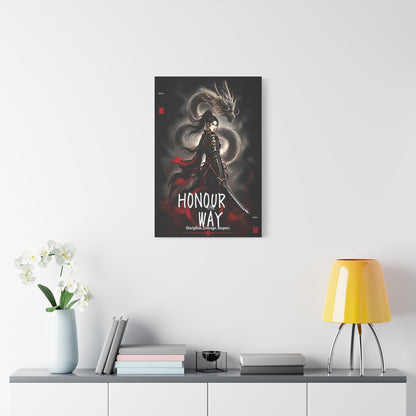 Honour the Way Samurai Dragon Warrior Wall Art