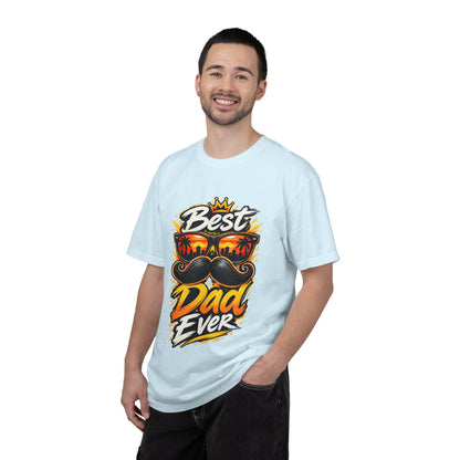 Best Dad Ever T-Shirt | Retro Sunglasses & Mustache Father's Day Tee