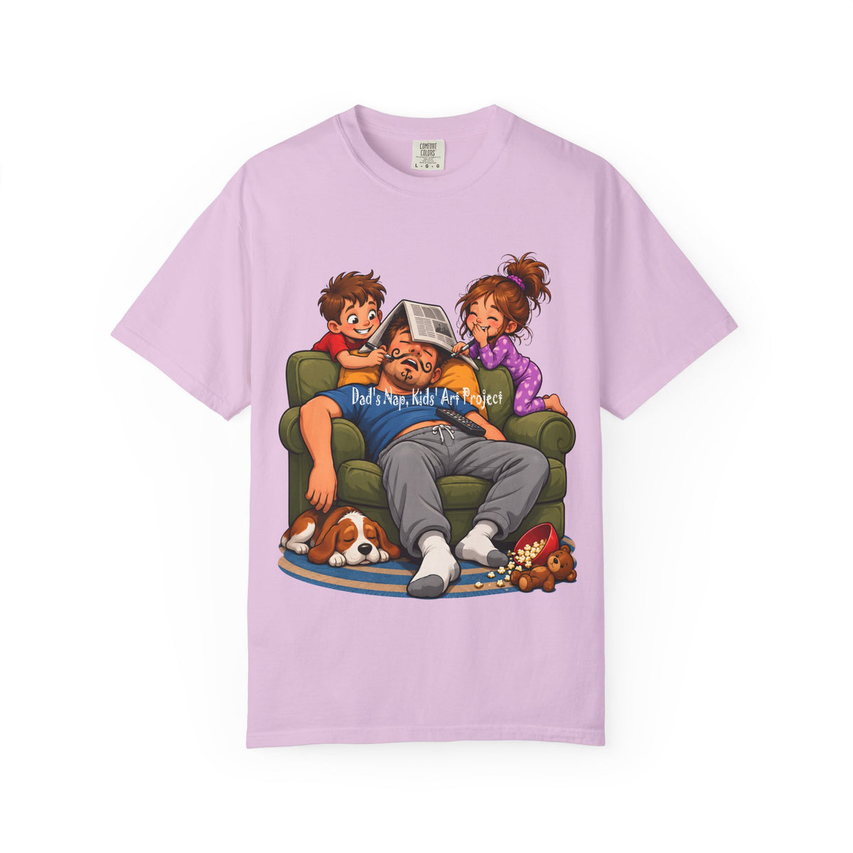 Funny Dad Nap T-Shirt | Kids Prank Sleeping Dad Father's Day Graphic Tee