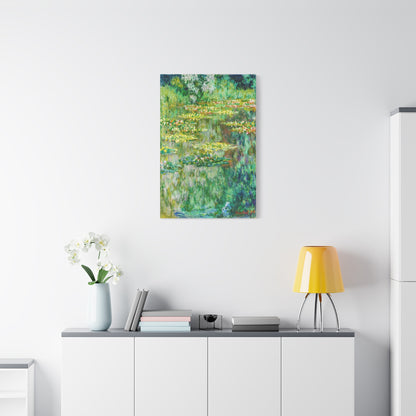 Claude Monet Water Lily Pond Wall Art – Vintage Impressionist Botanical Print