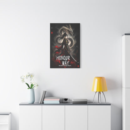Honour the Way Samurai Dragon Warrior Wall Art