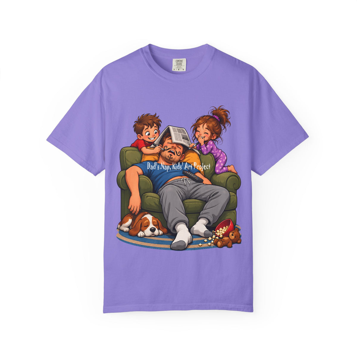 Funny Dad Nap T-Shirt | Kids Prank Sleeping Dad Father's Day Graphic Tee