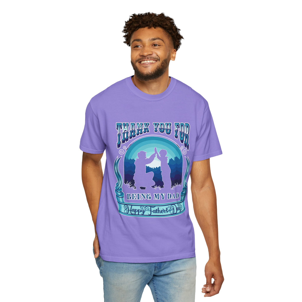 Thank You for Being My Dad T-Shirt | Father's Day High Five Graphic Tee