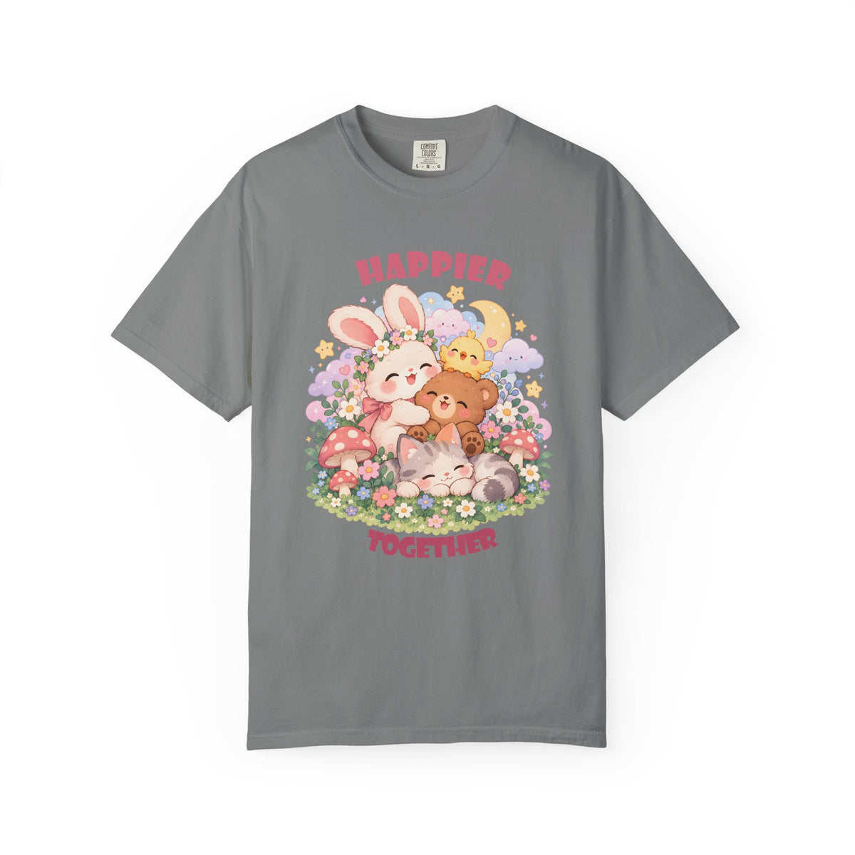 Cute Pastel Woodland Friends Kawaii Animal T-Shirt