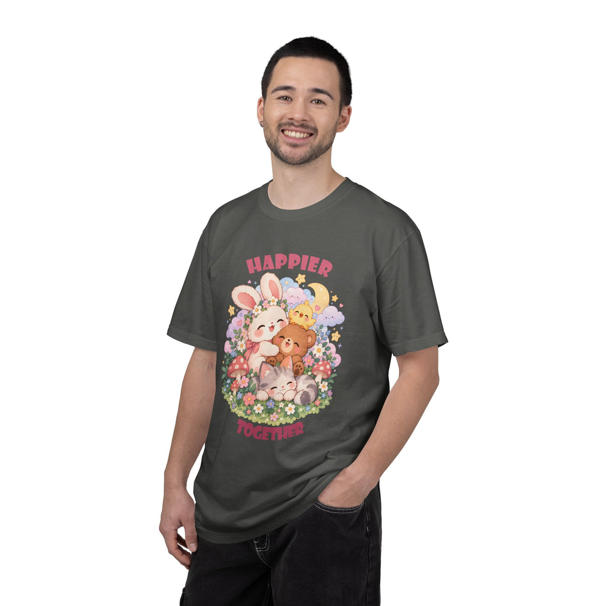 Cute Pastel Woodland Friends Kawaii Animal T-Shirt