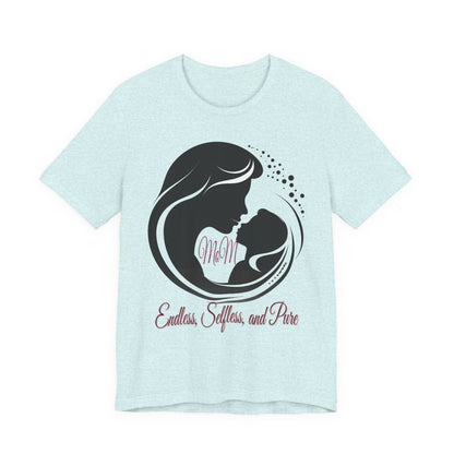 Mom Silhouette T-Shirt — "Endless, Selfless, and Pure" Mother's Day Tee