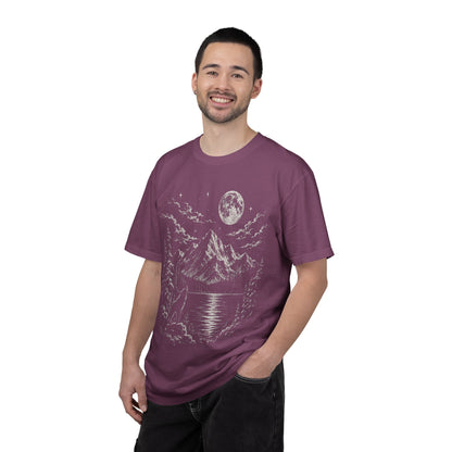 Vintage Wolf Moon T-Shirt – Howling Wolf Mountain & Forest Graphic Tee