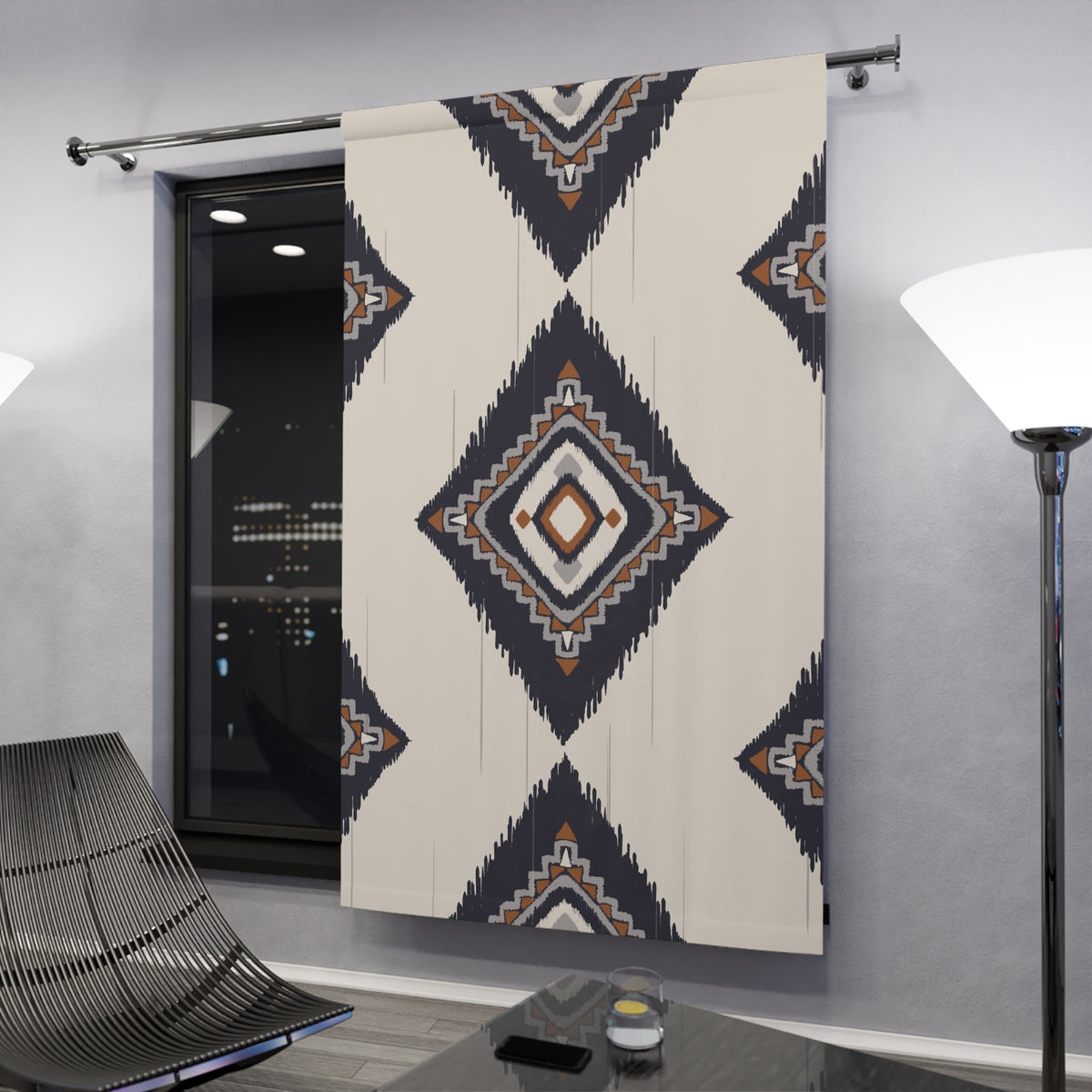 IKAT Diamond Window Curtains (1 Piece)