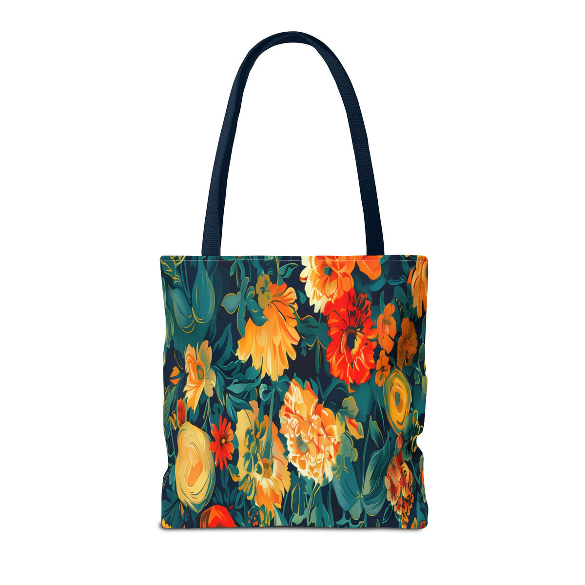 Floral Garden Tote Bag — Vibrant Botanical All-Over Print