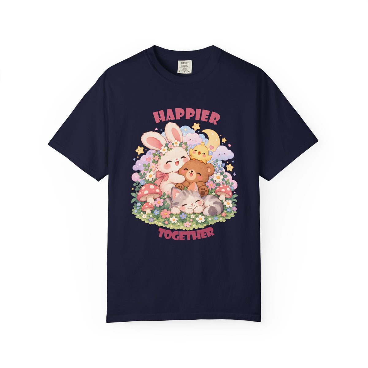 Cute Pastel Woodland Friends Kawaii Animal T-Shirt