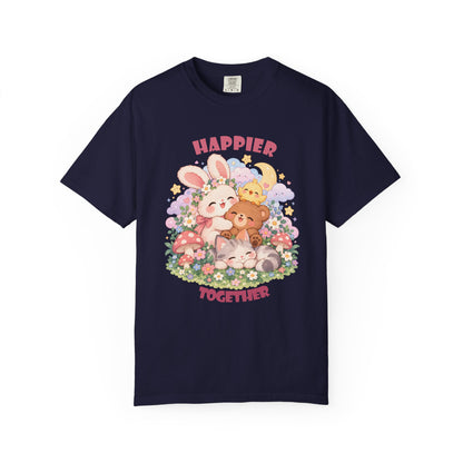 Cute Pastel Woodland Friends Kawaii Animal T-Shirt