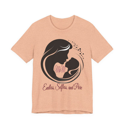 Mom Silhouette T-Shirt — "Endless, Selfless, and Pure" Mother's Day Tee