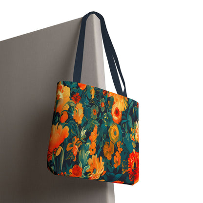 Floral Garden Tote Bag — Vibrant Botanical All-Over Print