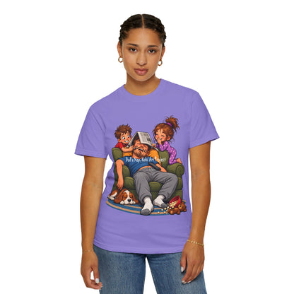 Funny Dad Nap T-Shirt | Kids Prank Sleeping Dad Father's Day Graphic Tee