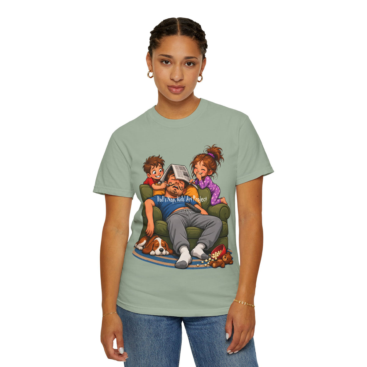 Funny Dad Nap T-Shirt | Kids Prank Sleeping Dad Father's Day Graphic Tee