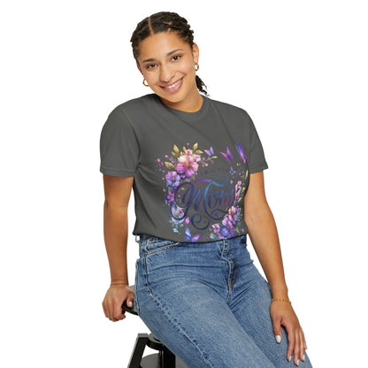 Love You Mom Floral Butterfly Gift Design
