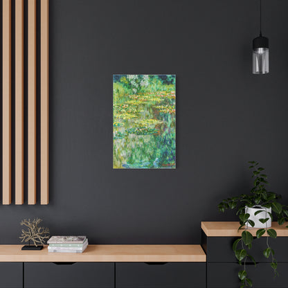 Claude Monet Water Lily Pond Wall Art – Vintage Impressionist Botanical Print