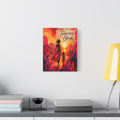 Where Love Leads, Tomorrow Blooms – Mother & Child Wall Art