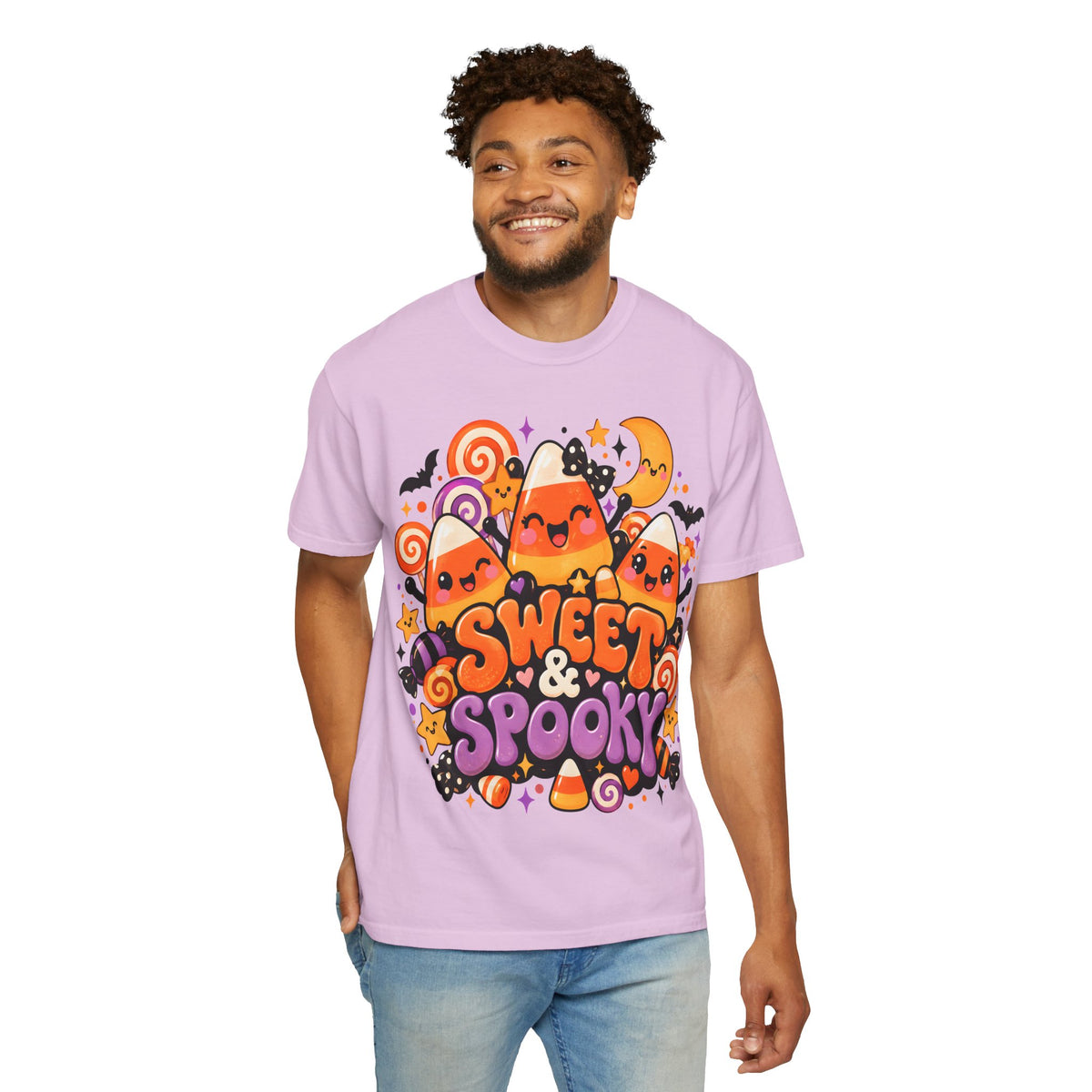 Sweet & Spooky Halloween T-Shirt | Cute Candy Corn Graphic Tee