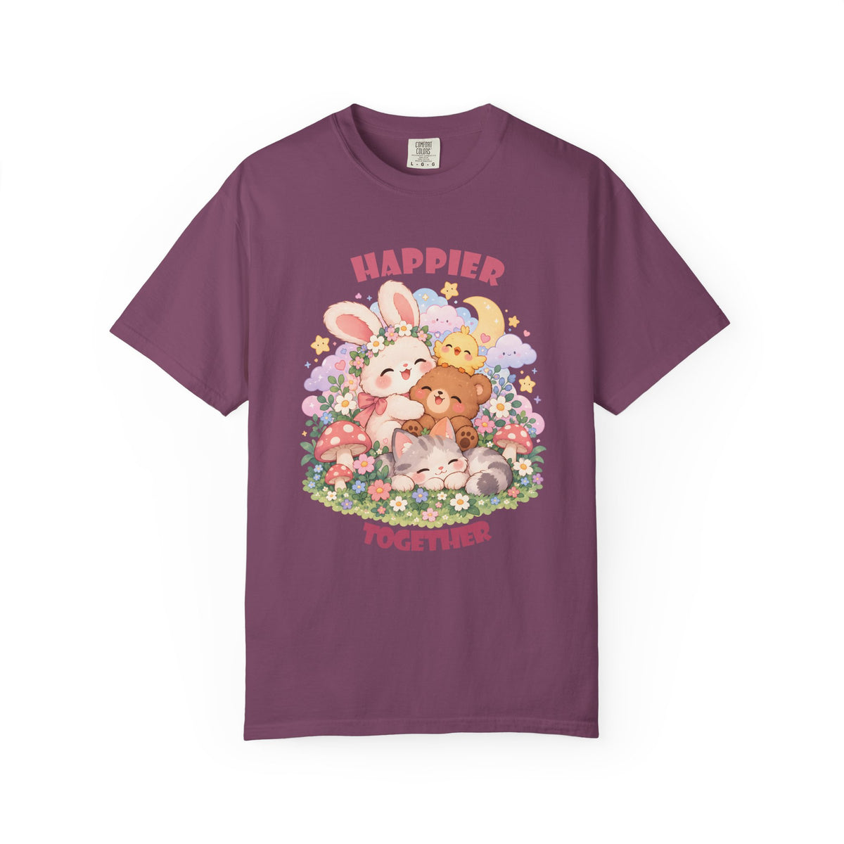 Cute Pastel Woodland Friends Kawaii Animal T-Shirt