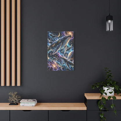 Celestial Whale Migration Galaxy Fantasy Wall Art