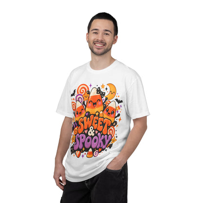 Sweet & Spooky Halloween T-Shirt | Cute Candy Corn Graphic Tee