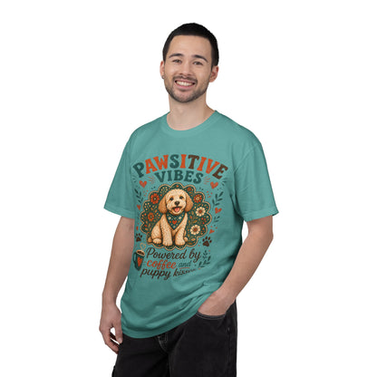 Pawsitive Vibes | Coffee & Puppy Kisses Dog Lover T-shirt