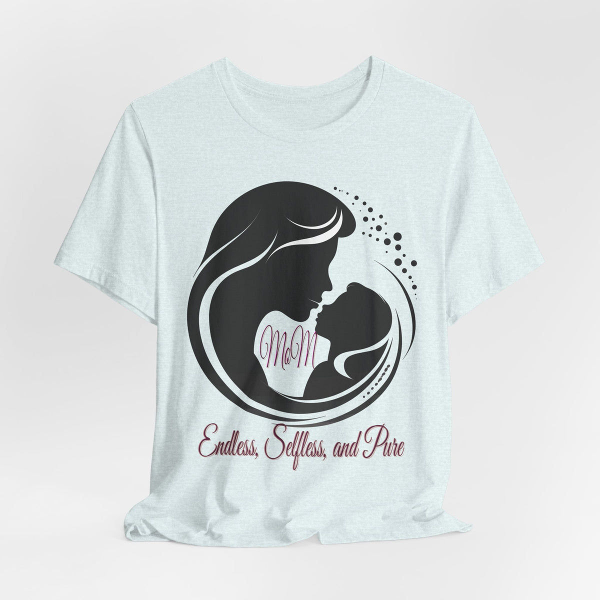 Mom Silhouette T-Shirt — "Endless, Selfless, and Pure" Mother's Day Tee