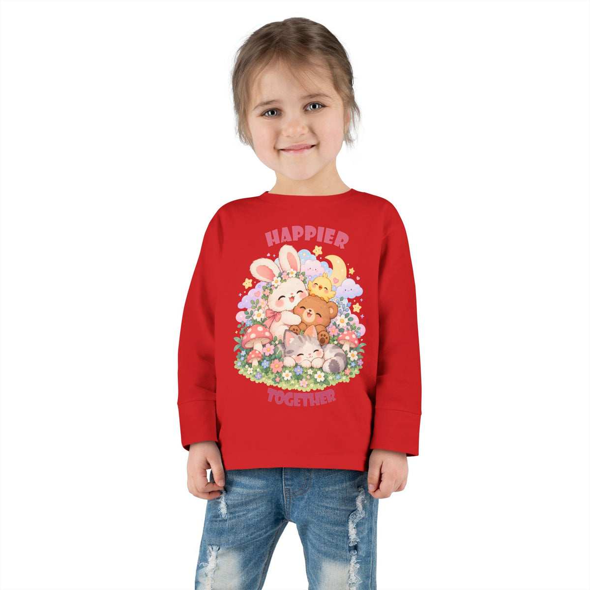 Cute Pastel Woodland Friends Kawaii Animal T-Shirt