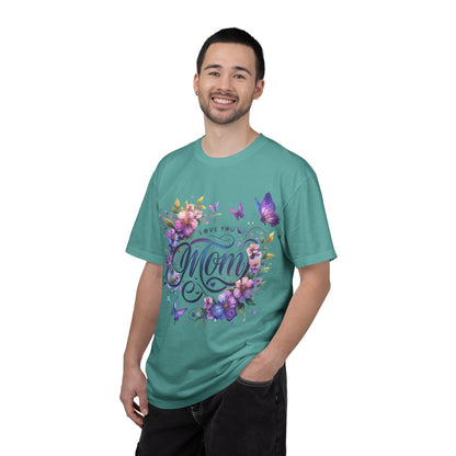 Love You Mom Floral Butterfly Gift Design