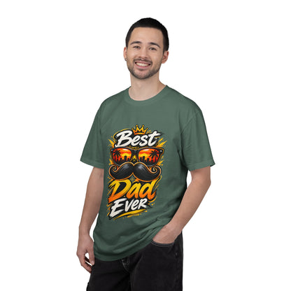 Best Dad Ever T-Shirt | Retro Sunglasses & Mustache Father's Day Tee