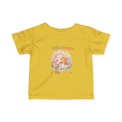 Little Friends Big Joy Kids T-Shirt | Cute Kawaii Woodland Animal Tee