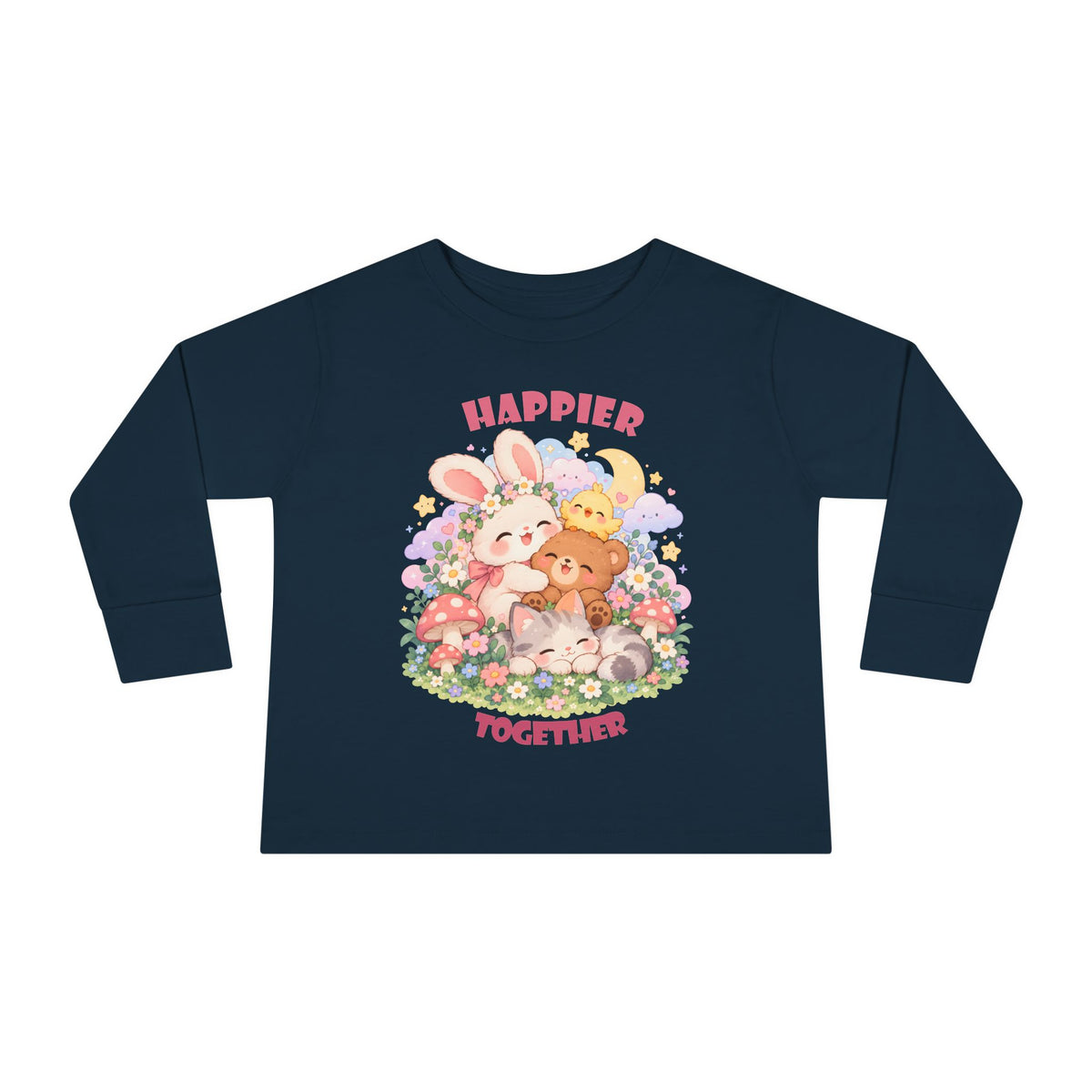 Cute Pastel Woodland Friends Kawaii Animal T-Shirt